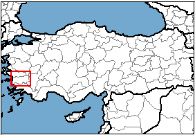 Aydın Türkiye'nin neresinde. Ankara konum haritası