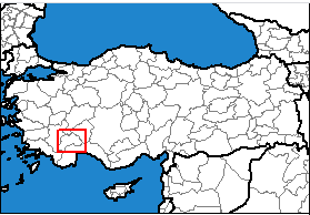 Burdur Türkiye'nin neresinde. Burdur konum haritası