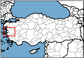 İzmir konum haritası