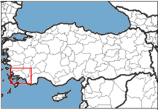 Muğla Türkiye'nin neresinde. Çanakkale konum haritası