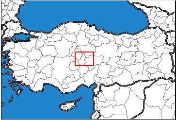 Nevşehir konum haritası