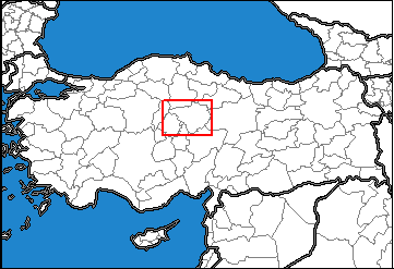 Yozgat Türkiye'nin neresinde. Kırşehir konum haritası
