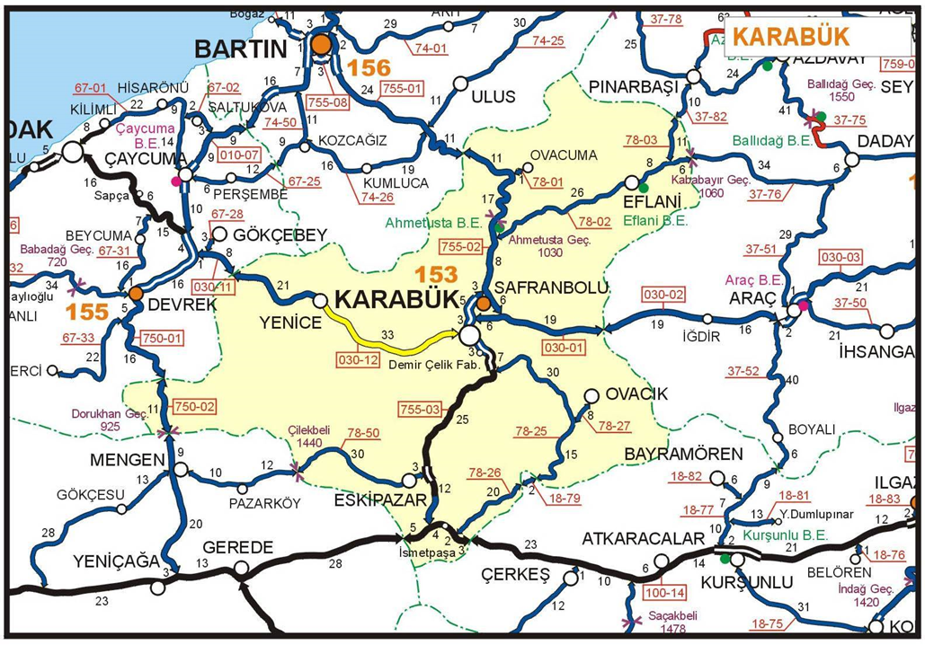 Karabük Haritası