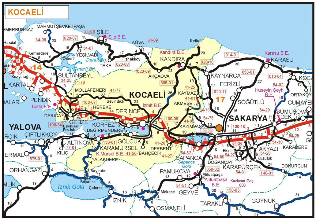 Kocaeli Haritası