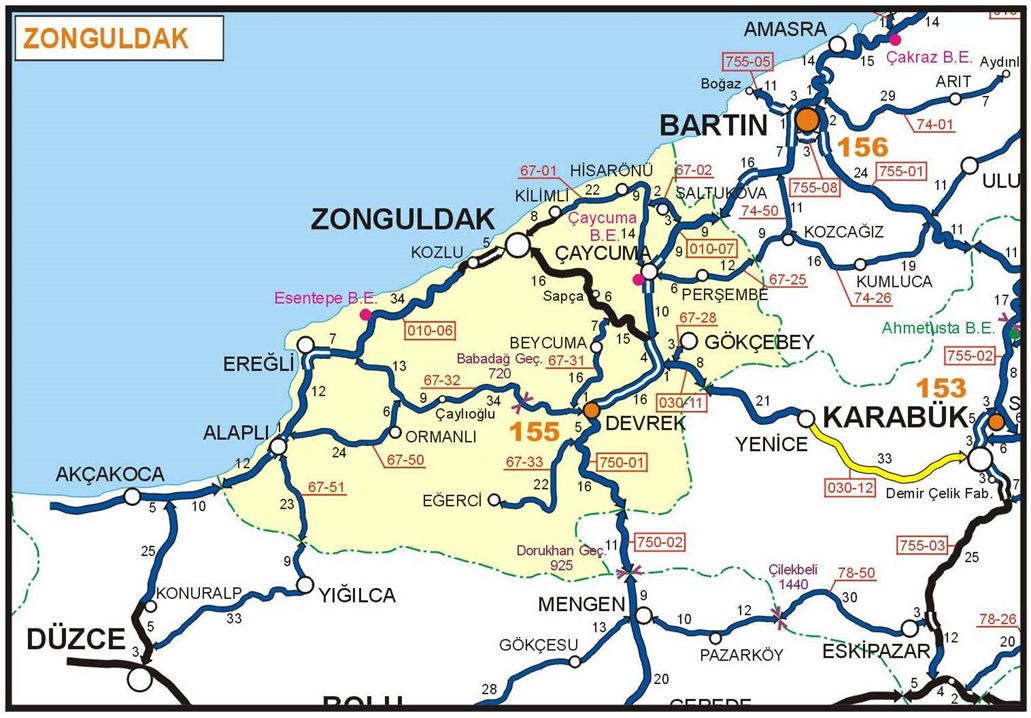 Zonguldak Haritası
