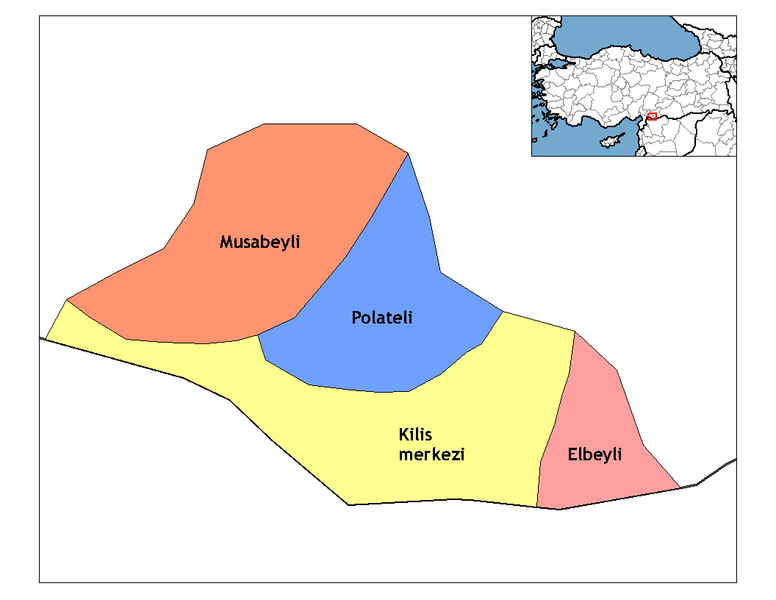 Kilis Ilceleri Haritası