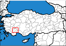 Burdur konum haritası