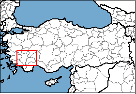 Denizli Türkiye'nin neresinde. Afyonkarahisar konum haritası