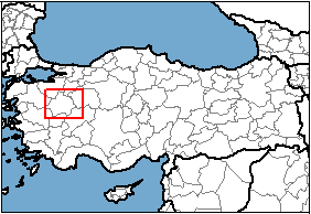 Kütahya Türkiye'nin neresinde. Kütahya konum haritası