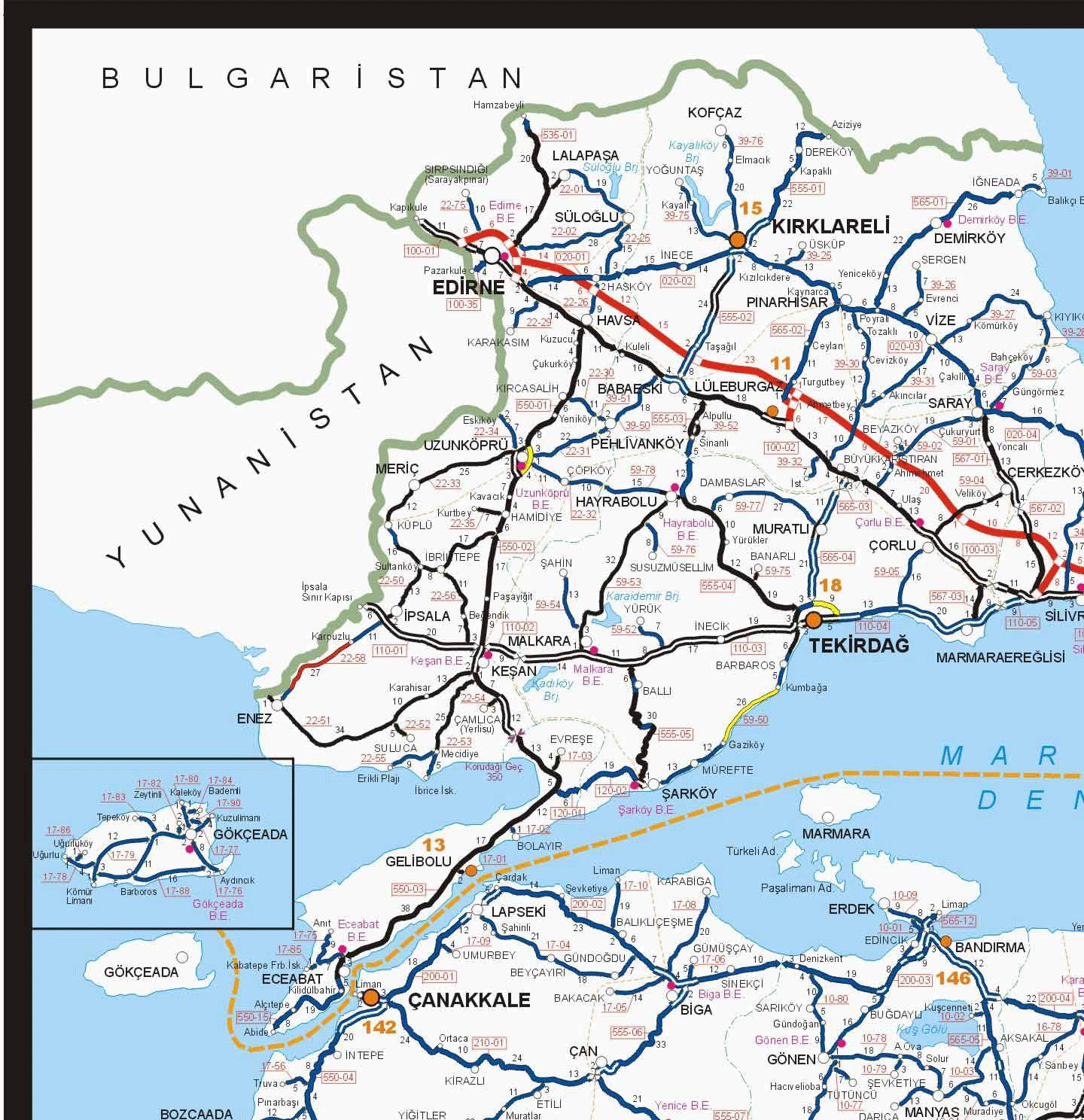 Türkiye Yol Haritası Türkiye Haritası