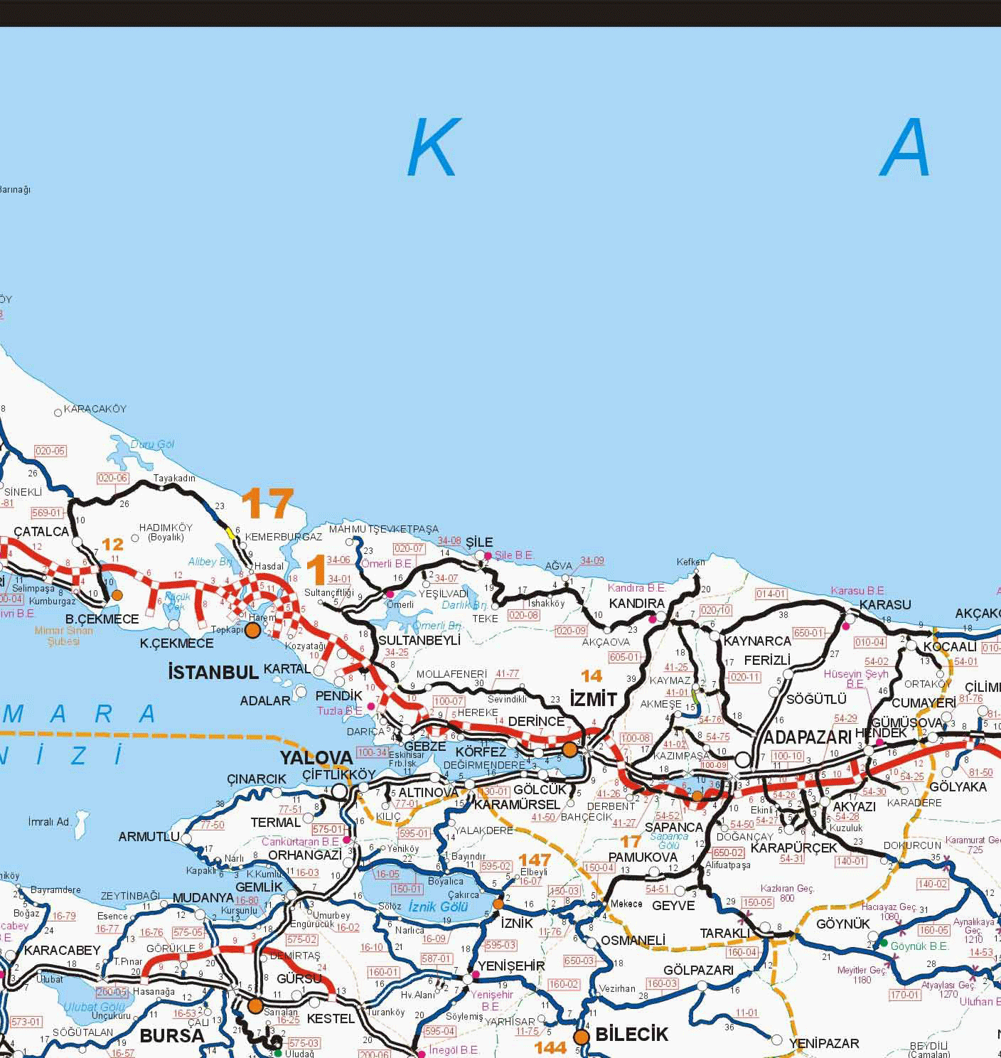 Türkiye Yol Haritası Türkiye Haritası