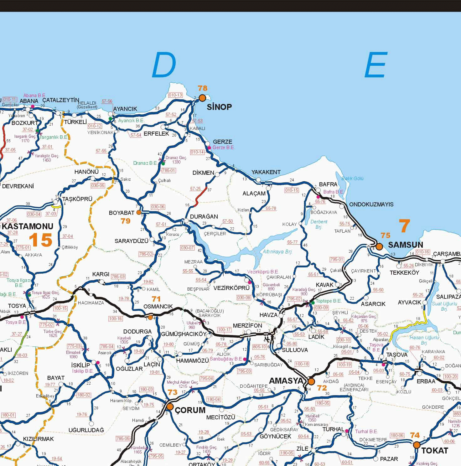 Türkiye Yol Haritası Türkiye Haritası