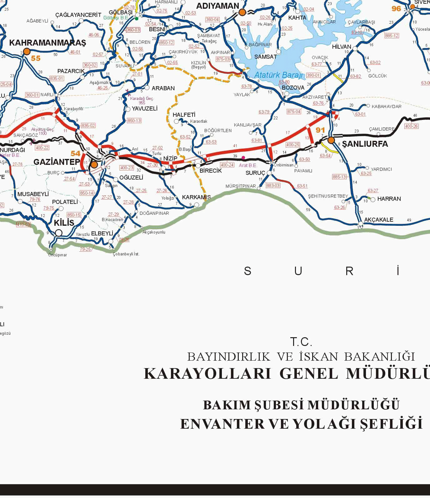 Turkiye Karayollari Haritasi